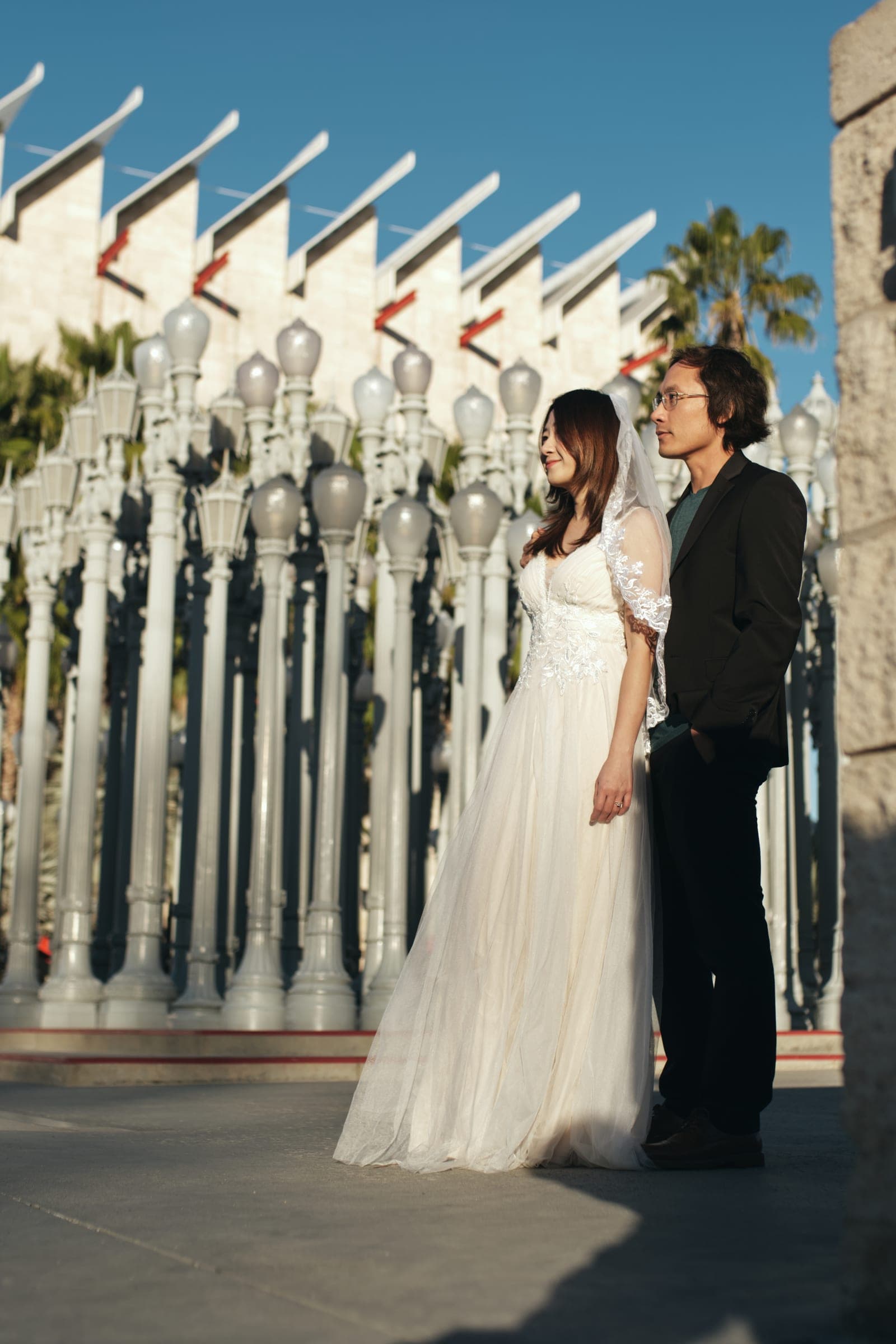 Quang & Hien — LACMA — pre-wedding photography in Downtown Los Angeles, CA — photo 1