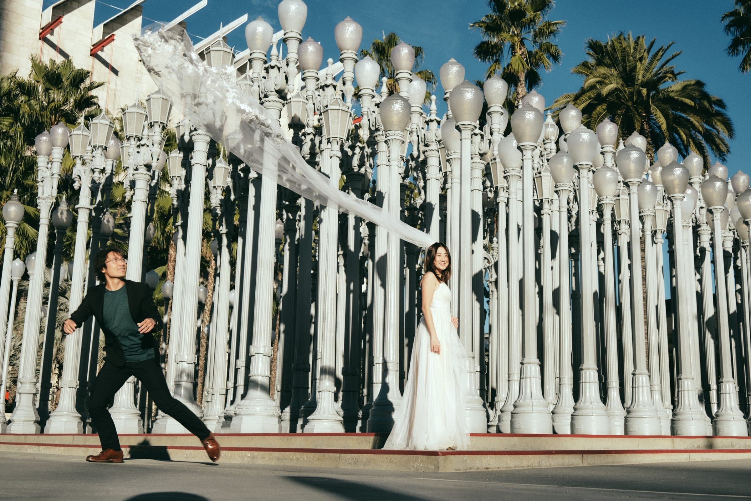 Quang & Hien — LACMA — pre-wedding photography in Downtown Los Angeles, CA — photo 10