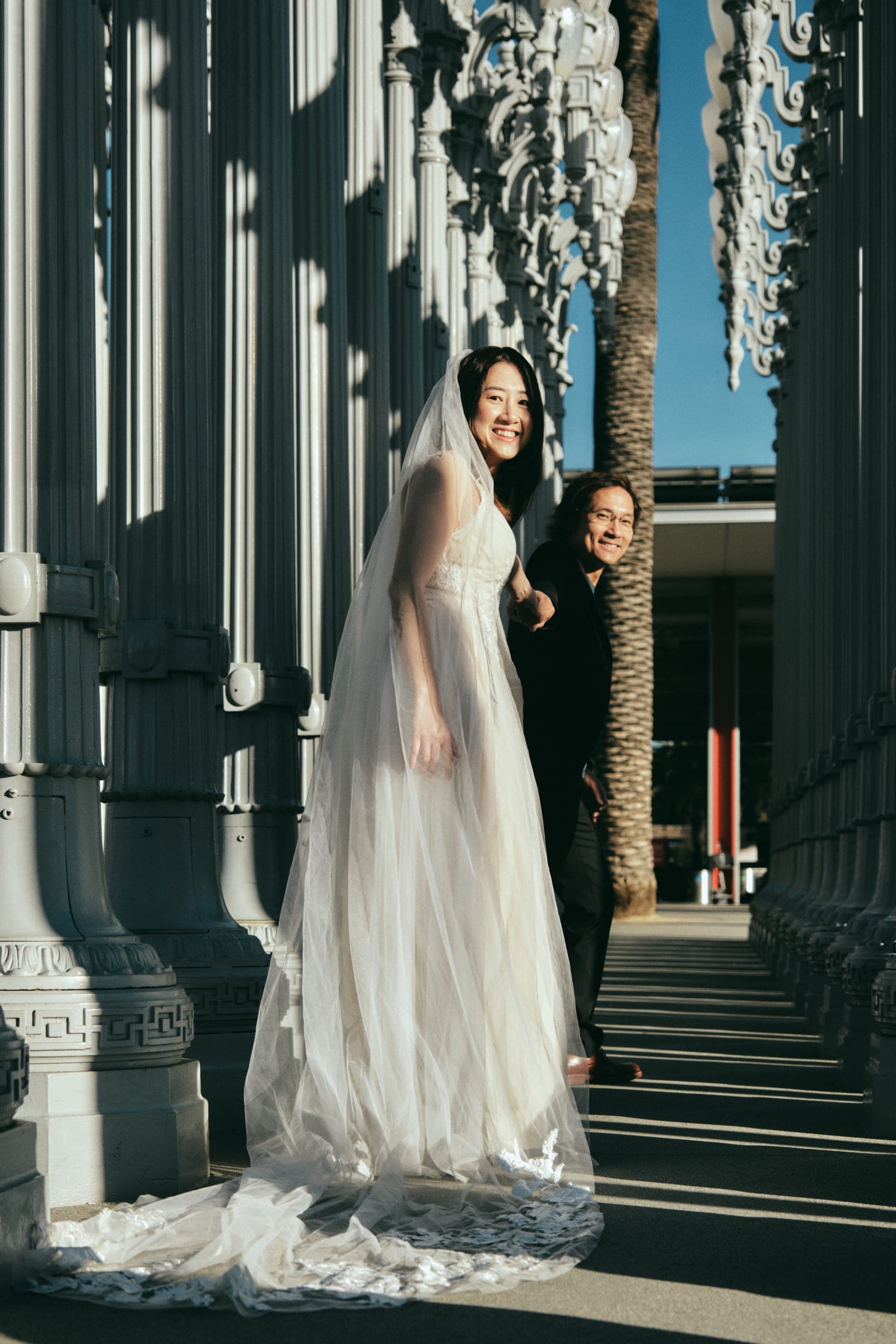Quang & Hien — LACMA — pre-wedding photography in Downtown Los Angeles, CA — photo 13