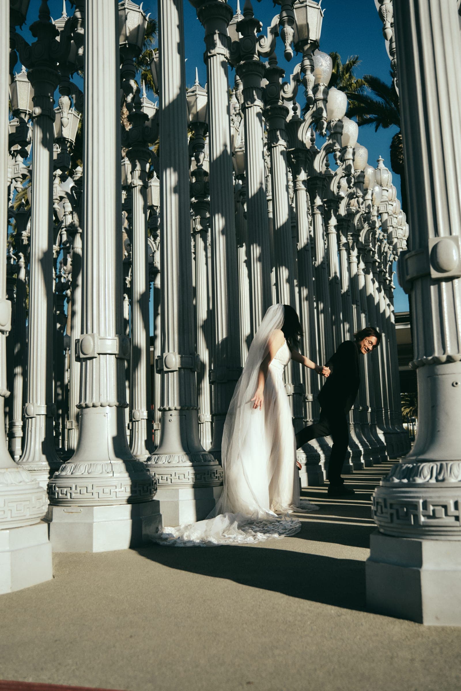 Quang & Hien — LACMA — pre-wedding photography in Downtown Los Angeles, CA — photo 14