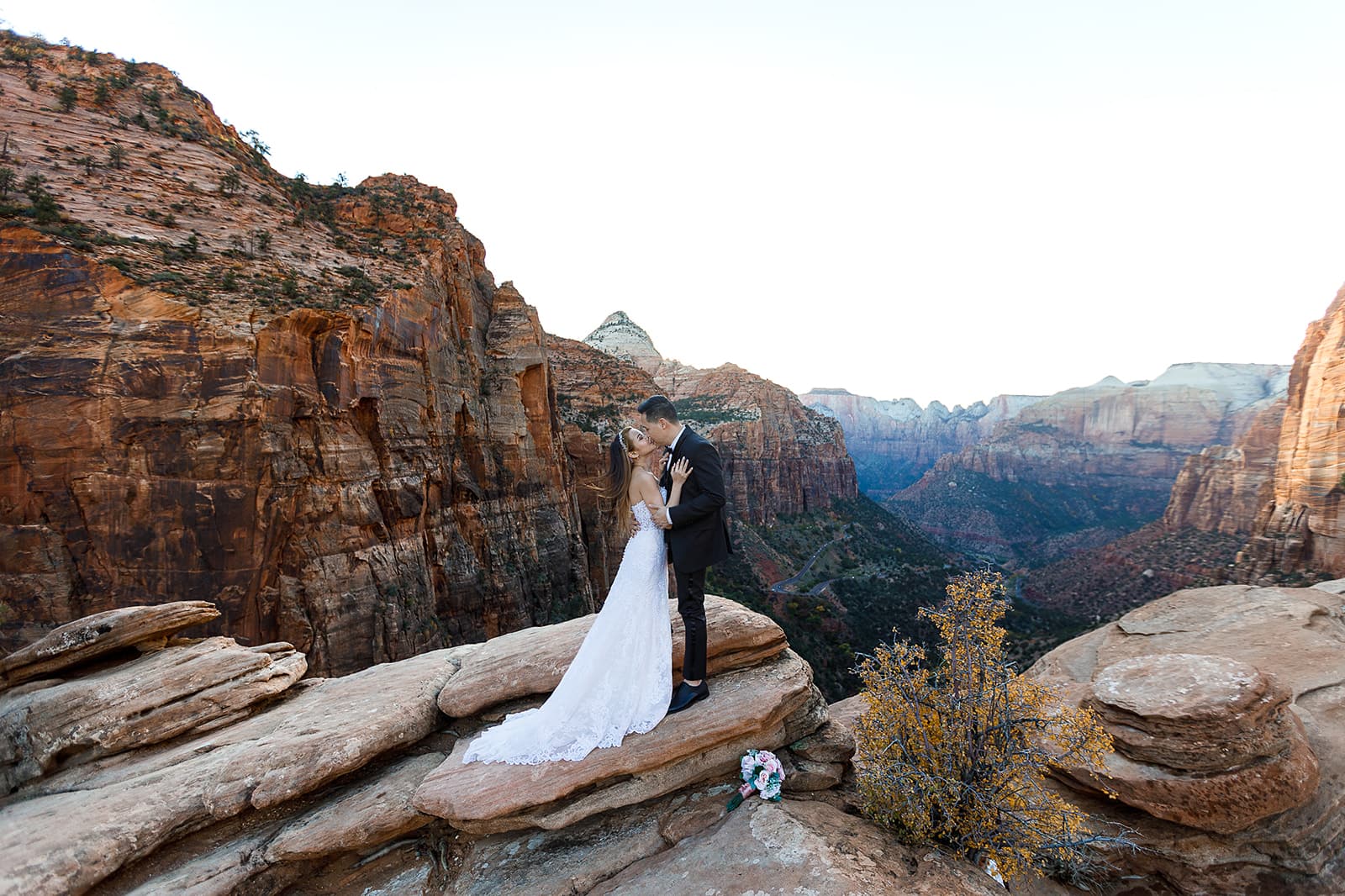 Yen & Jaden — Zion Overlook Scene — photo 9