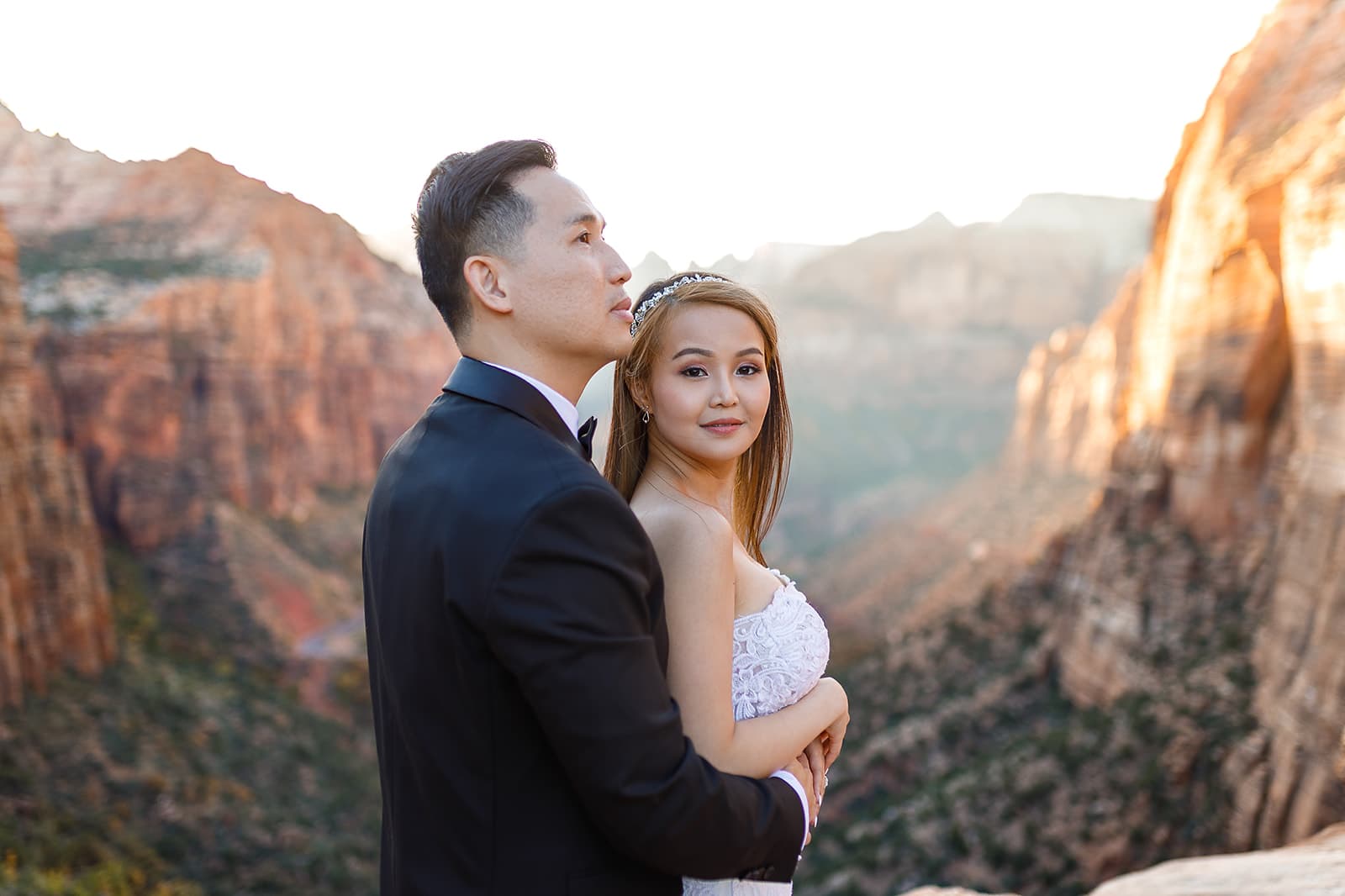 Yen & Jaden — Zion Overlook Scene — photo 14