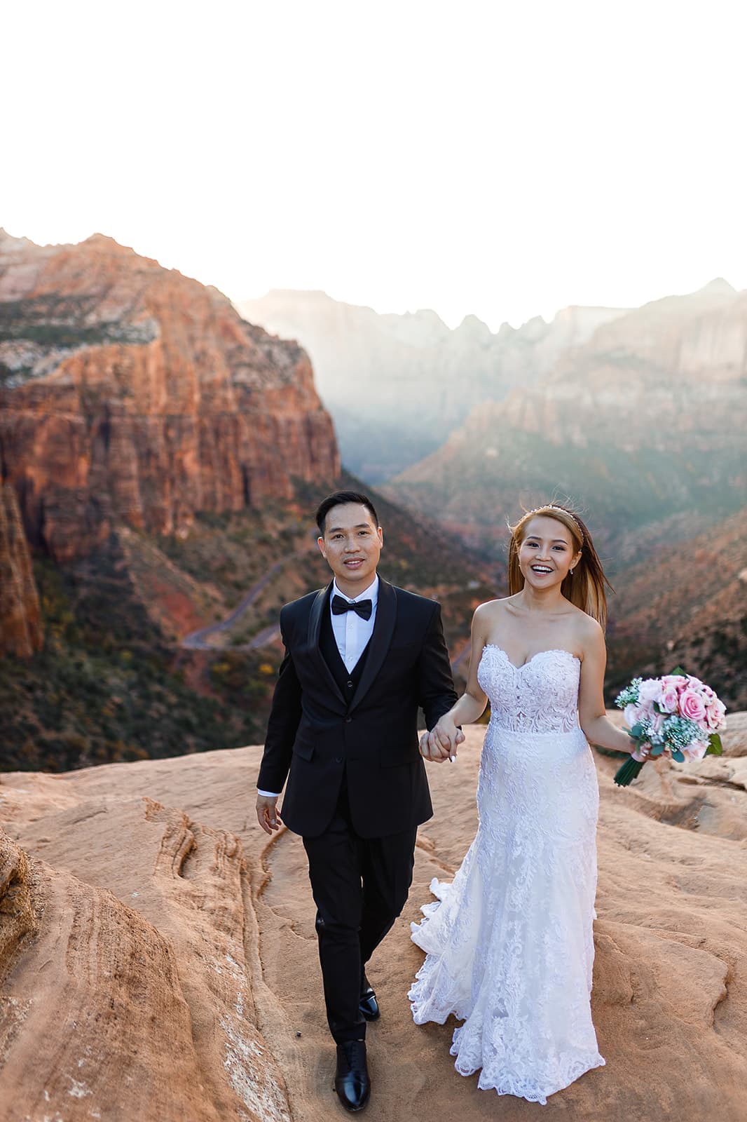 Yen & Jaden — Zion Overlook Scene — photo 19