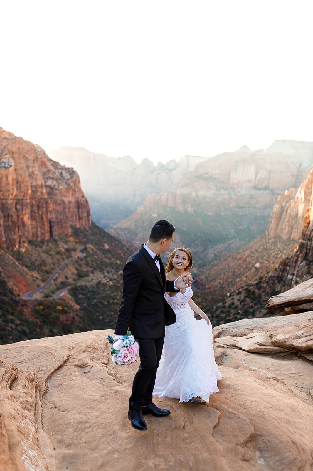 Yen & Jaden — Zion Overlook Scene — photo 25