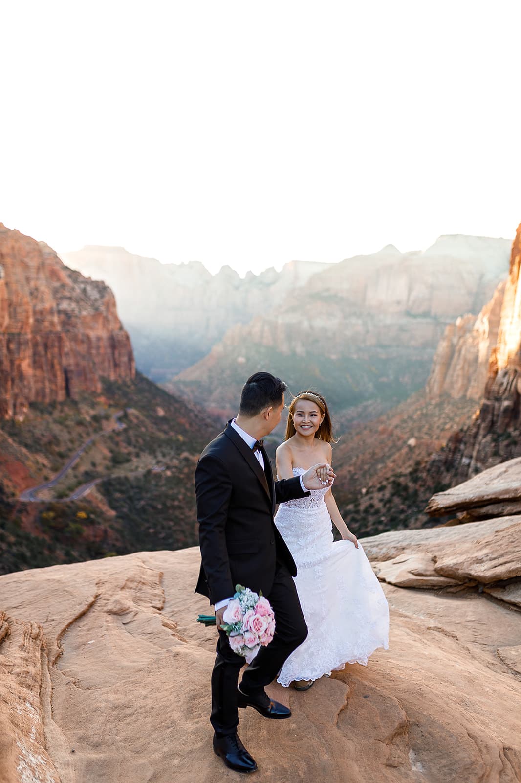 Yen & Jaden — Zion Overlook Scene — photo 26