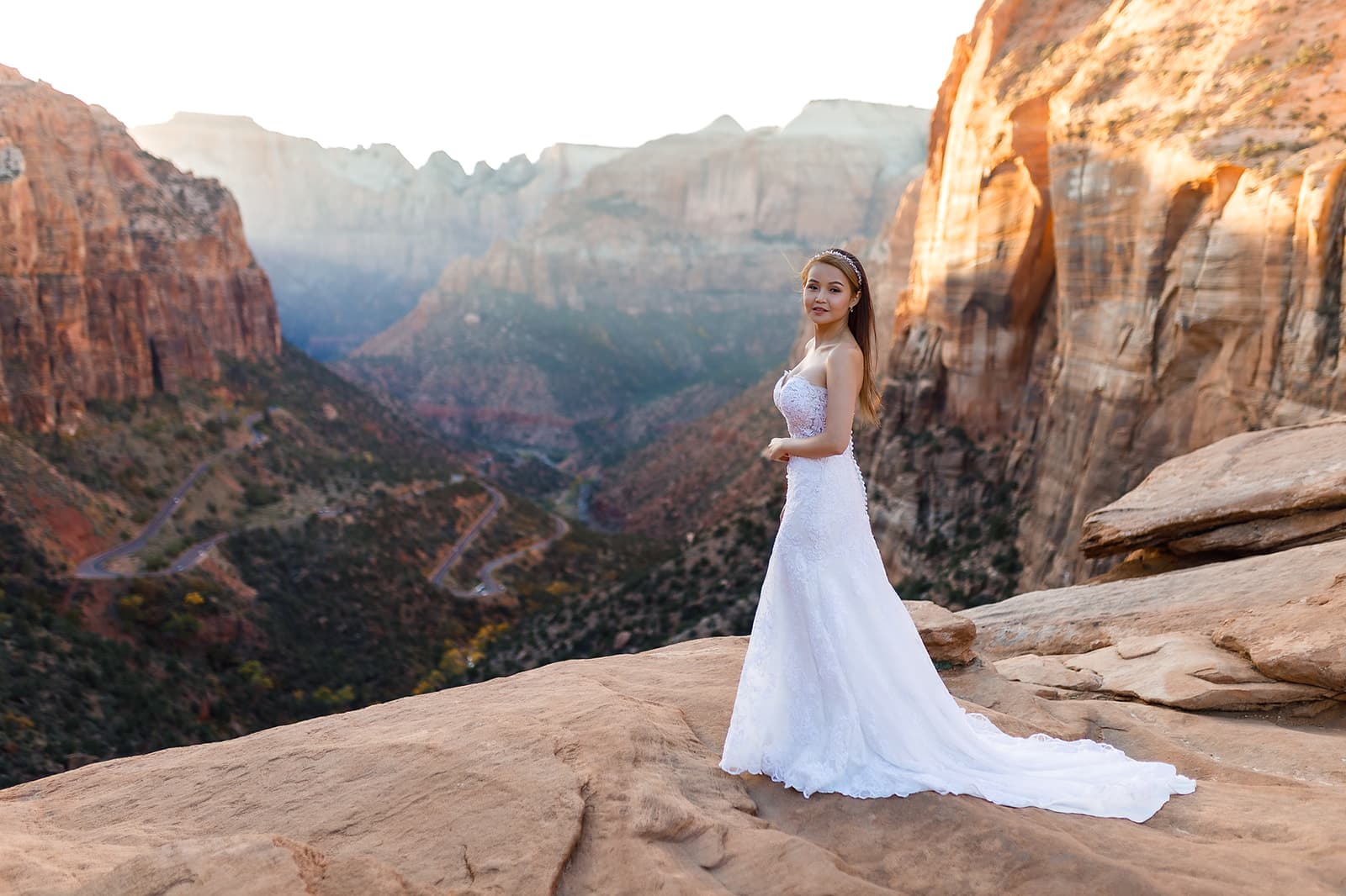 Yen & Jaden — Zion Overlook Scene — photo 35
