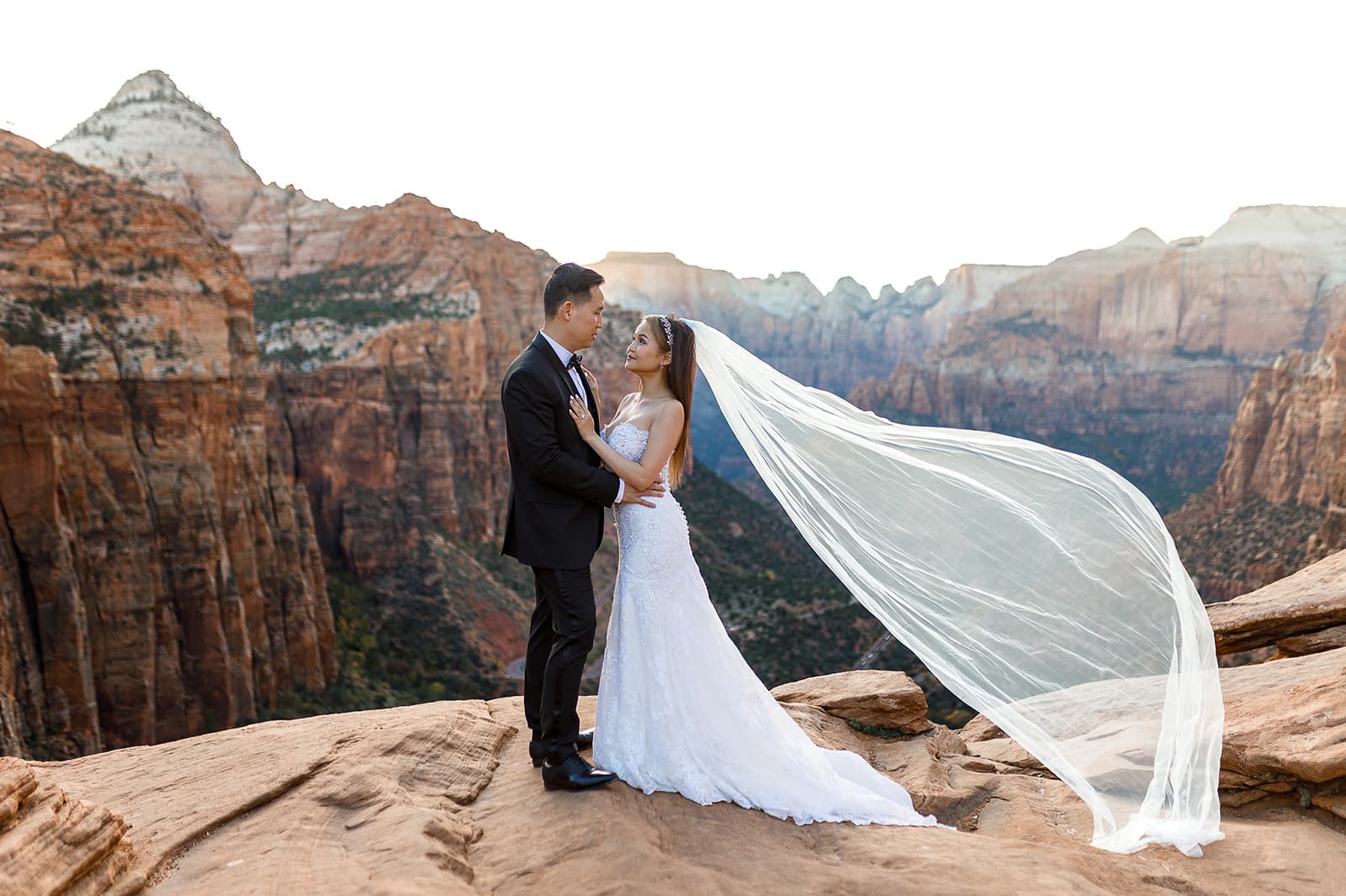 Yen & Jaden — Zion Overlook Scene — photo 39
