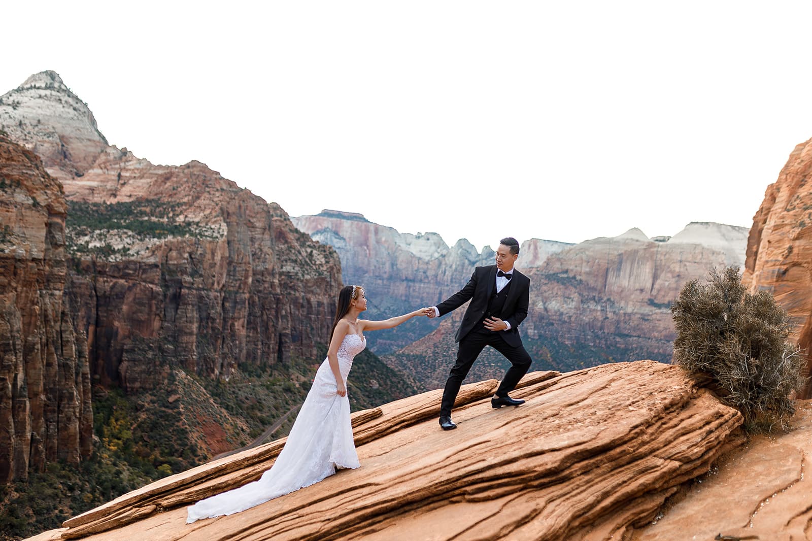 Yen & Jaden — Zion Overlook Scene — photo 52