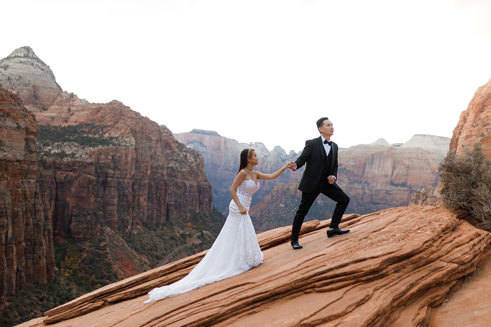 Yen & Jaden — Zion Overlook Scene — photo 53