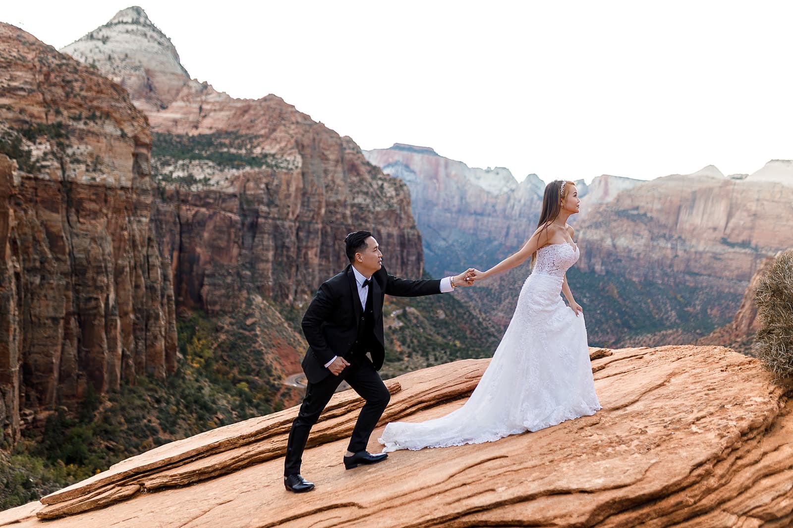 Yen & Jaden — Zion Overlook Scene — photo 54