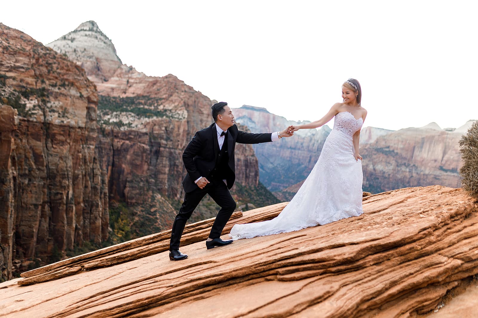 Yen & Jaden — Zion Overlook Scene — photo 55